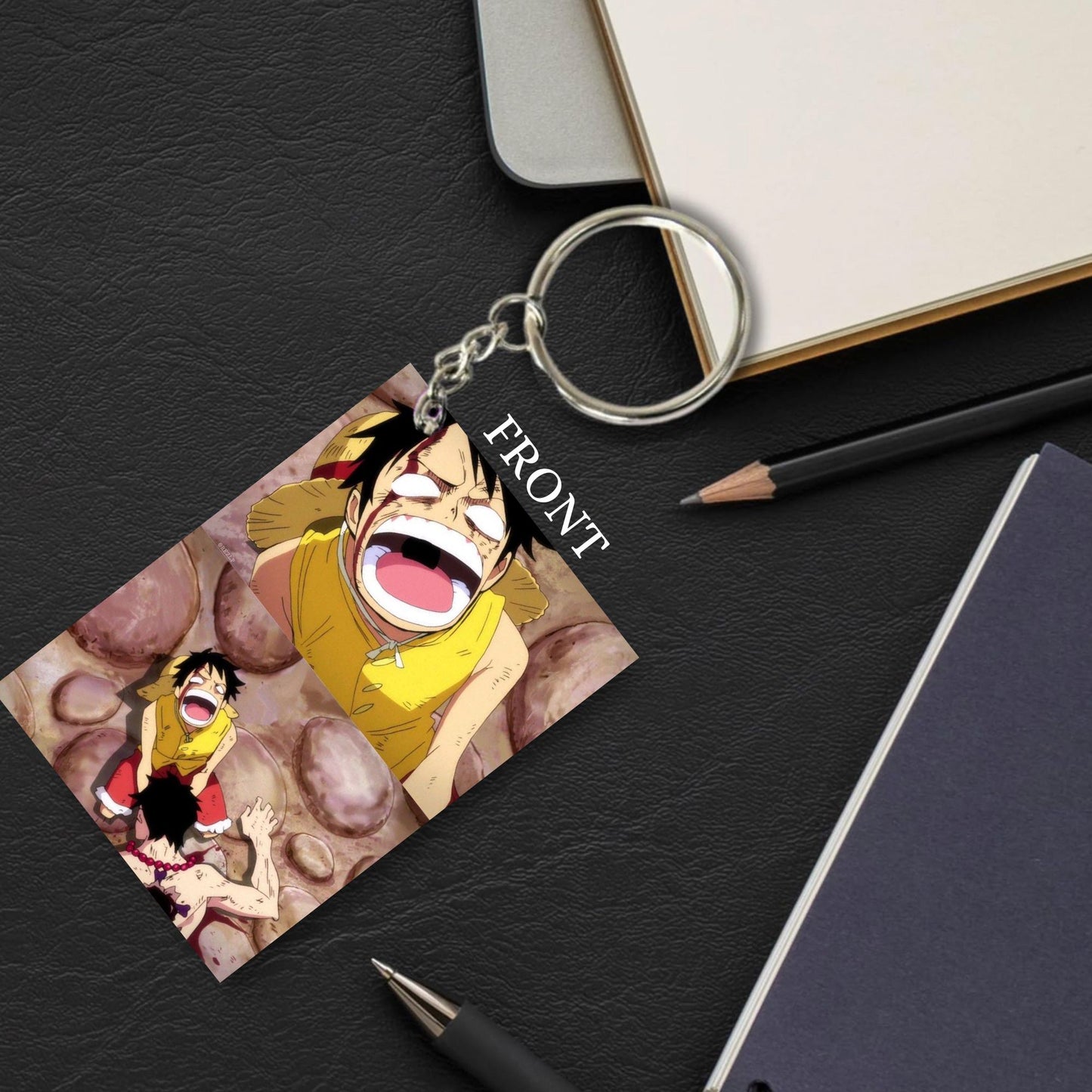 One Piece Anime Unique Style 4 pcs Combo Keychain