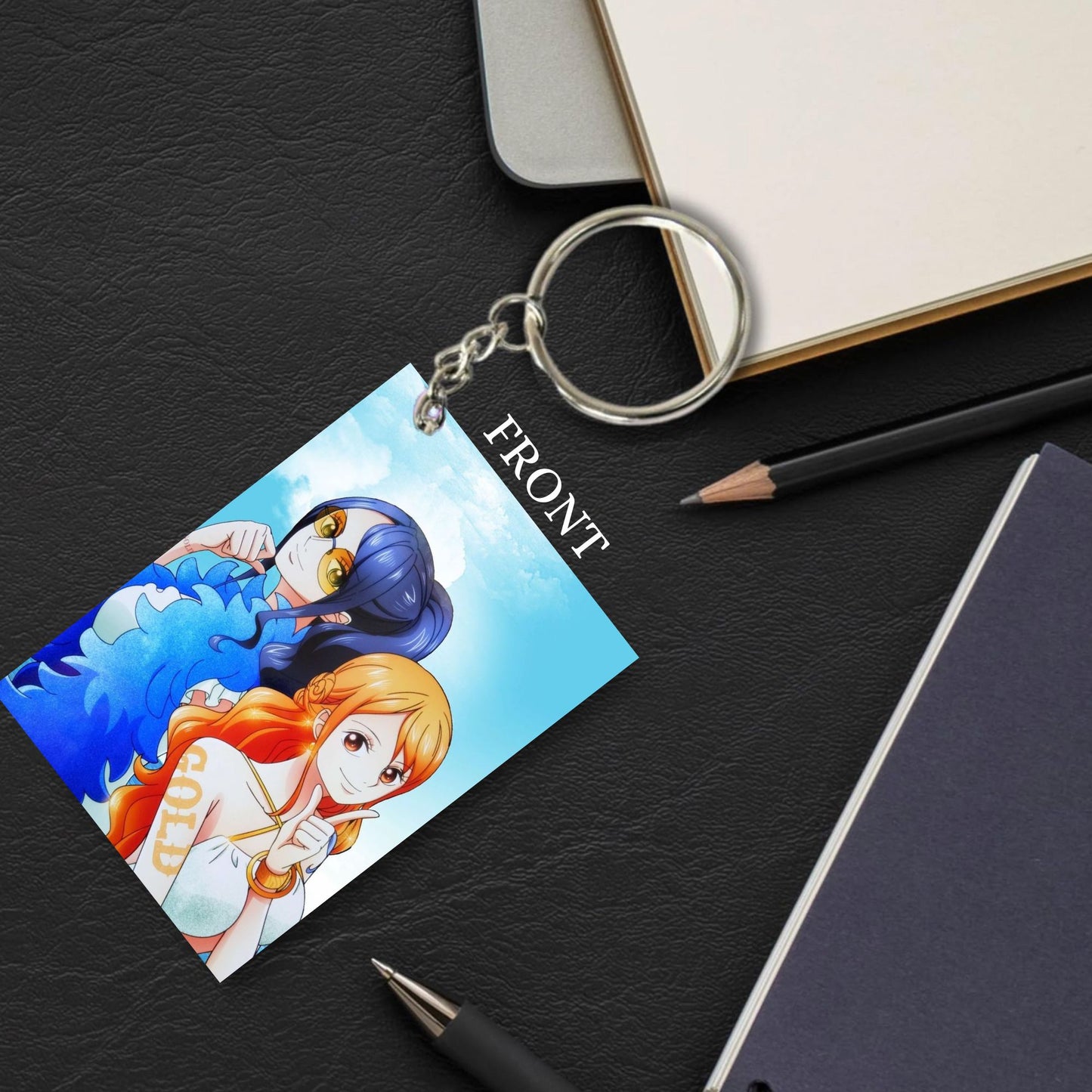 One Piece Anime Unique Style 4 pcs Combo Keychain