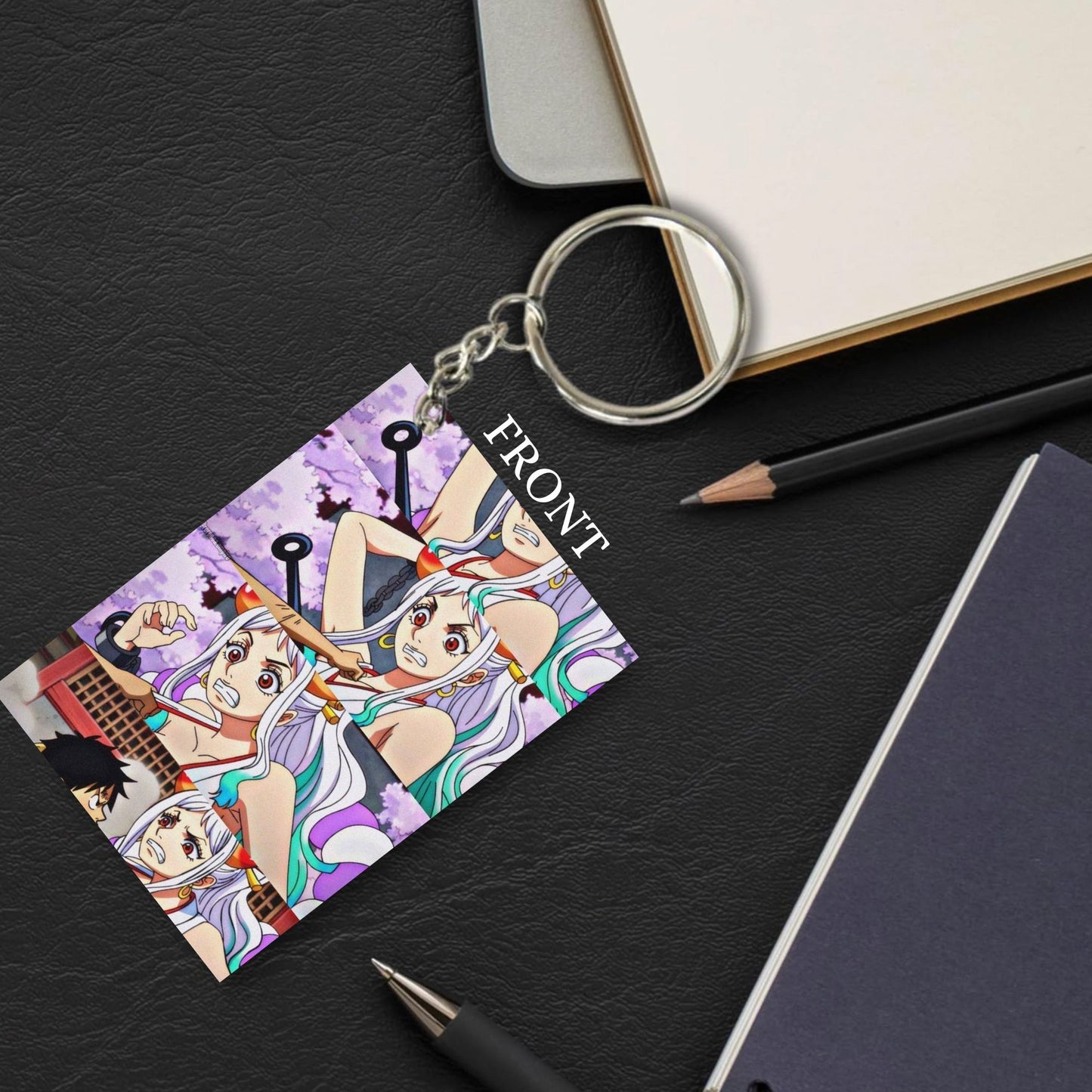 One Piece Anime Unique Style 4 pcs Combo Keychain