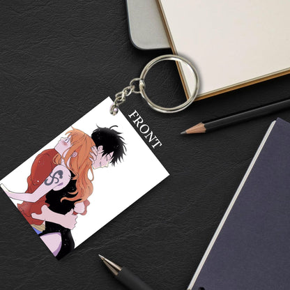 One Piece Anime Unique Style 4 pcs Combo Keychain