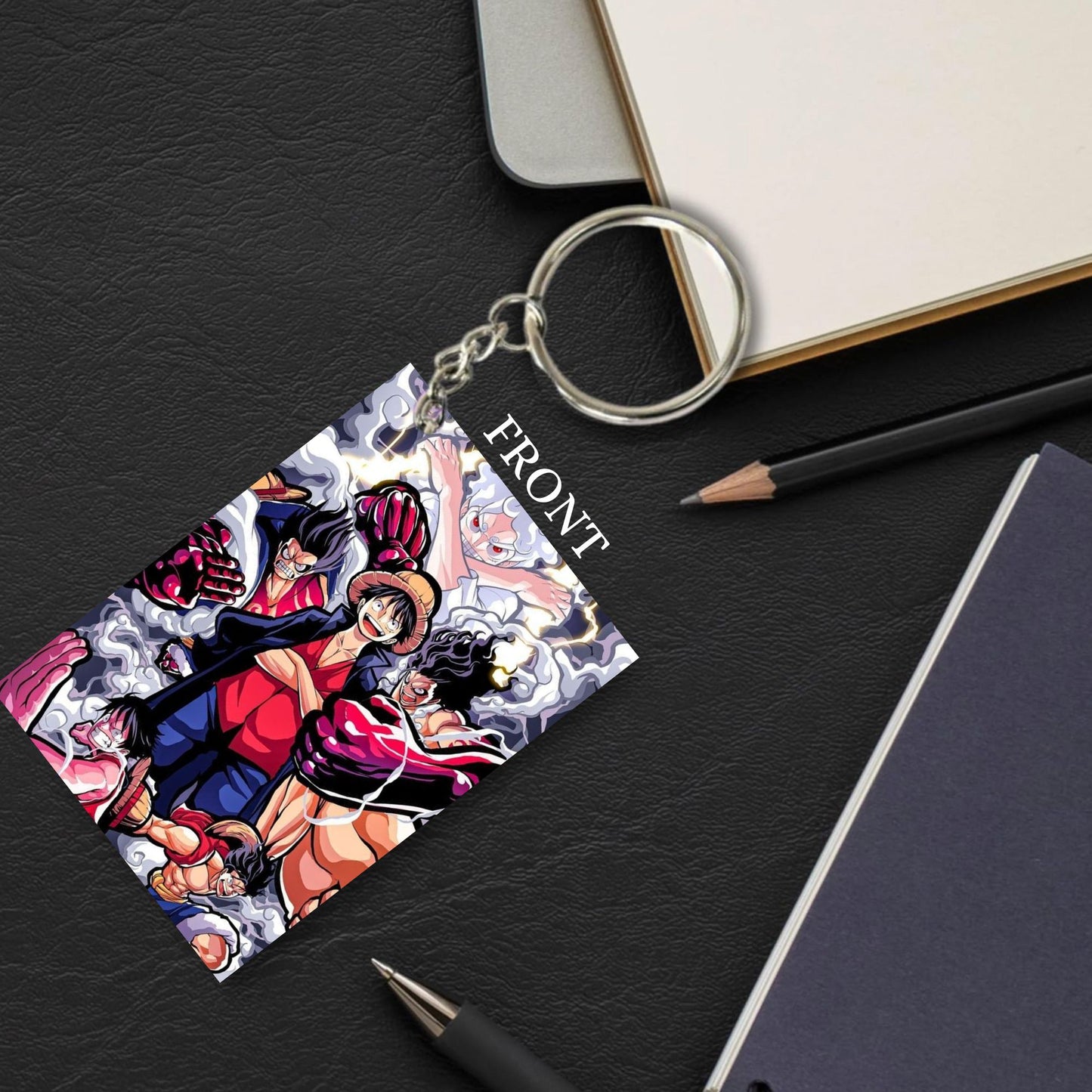 One Piece Anime Unique Style 4 pcs Combo Keychain