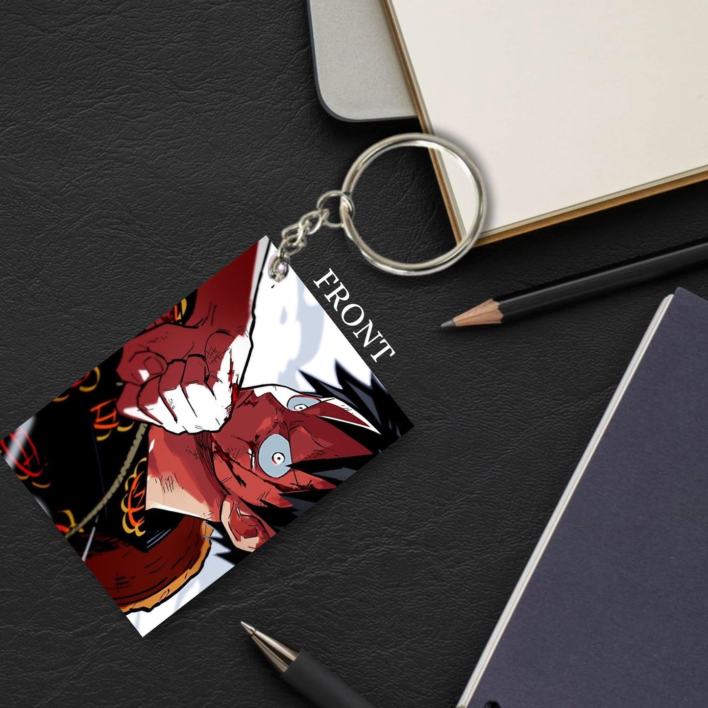 One Piece Anime Unique Style 4 pcs Combo Keychain