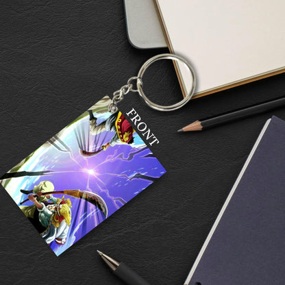 One Piece Anime Unique Style 4 pcs Combo Keychain