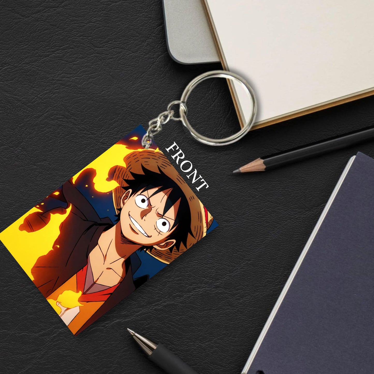 One Piece Anime Unique Style 4 pcs Combo Keychain