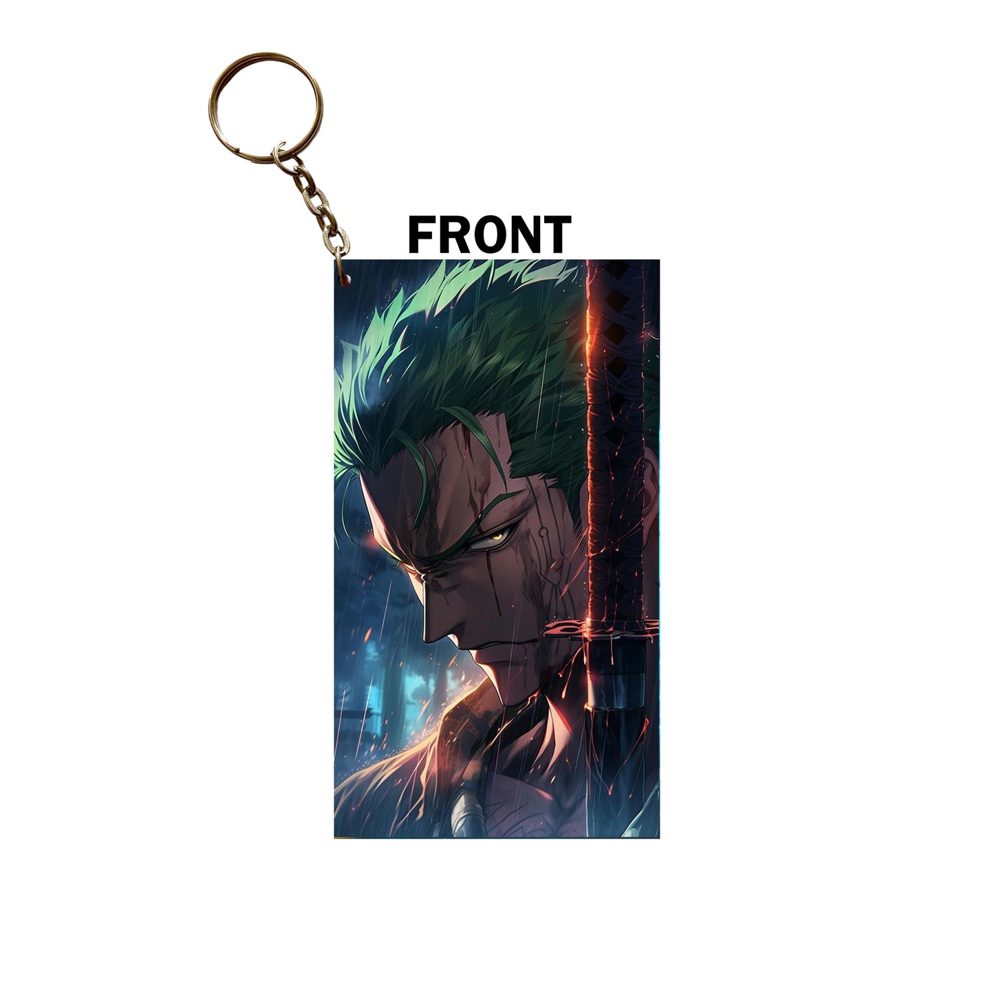 ONE PIECE ZORO FAN ART Keychain