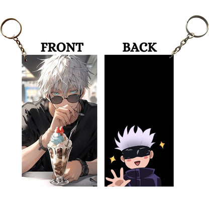 JJK GOJO HAVING SHAKE  Keychain