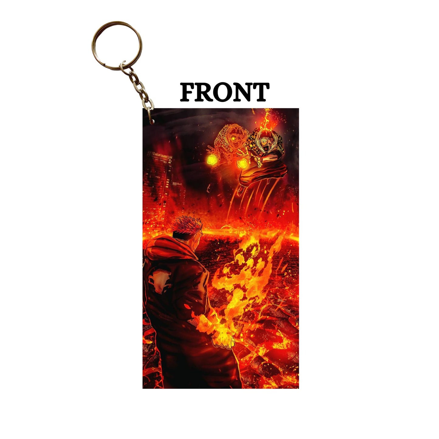 Jujutsu Kaisen SUKUNA HELL FIRE  Keychain