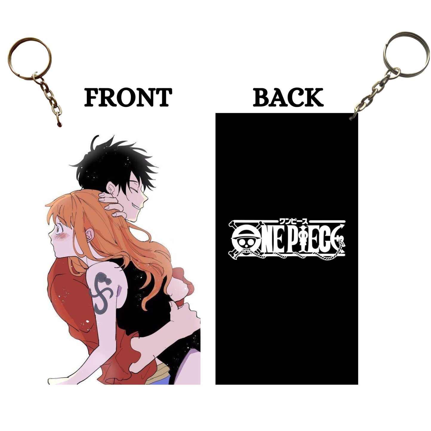 ONE PIECE LUFFY AND NAMI Anime Keychain