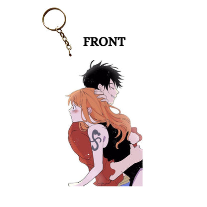 ONE PIECE LUFFY AND NAMI Anime Keychain